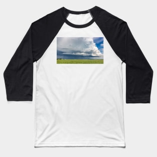 Thunder Cloud and Lightning over a Field Baseball T-Shirt